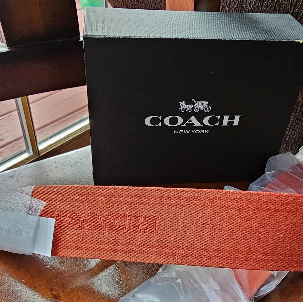 Coach Colorblock Webbing Strap